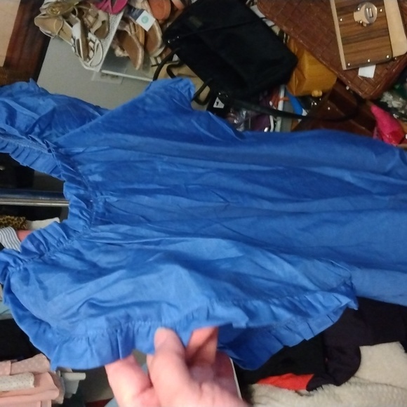 Trinity women's 100% organic cotton blue top Sz small new - Picture 13 of 17